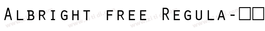 Albright free Regula字体转换